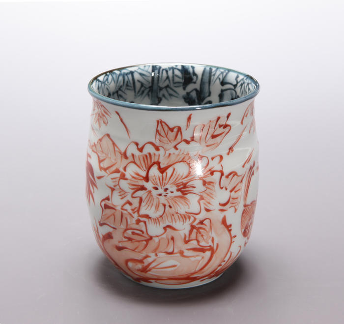 楽天市場】村田幸之介作青ダミ花画汲出し 【送料無料】【京焼