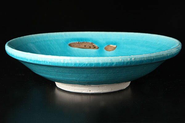 楽天市場】荒木義隆監修 小僧窯 トルコブルー金彩 七寸皿【和食】【和