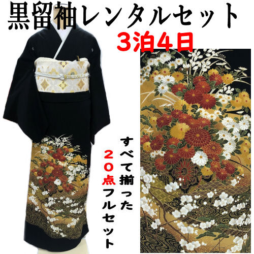 美品★正絹・色留袖＊松模様刺繍(三つ紋)ヒヨク無し・仕立て上り品 美品☆正絹・色留袖＊松模様刺繍(三つ紋)ヒヨク無し・仕立て上り