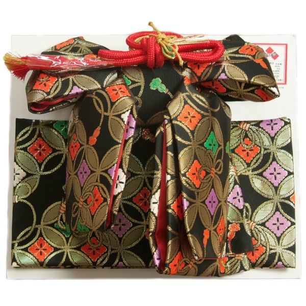 黒金のだらり帯☆七五三 楽天市場】結び帯 七五三 7歳 女の子 金襴生地 作り帯 合繊 単品「黒