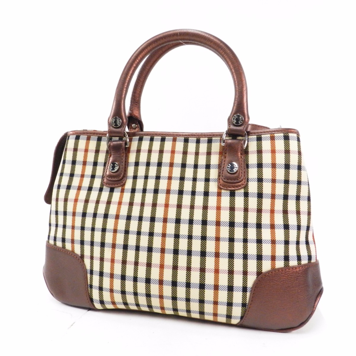 Kyonokura Komaki Brand Est Challenger Rakuten Global Market Authentic Daks Check Pattern Handbag Canvas