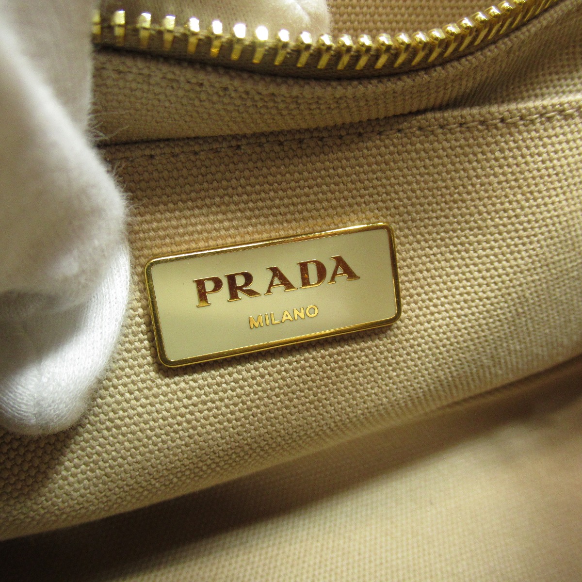 PRADA カナパミニ 2way ハンドバッグ キャンバス レディース 【】【プラダ】