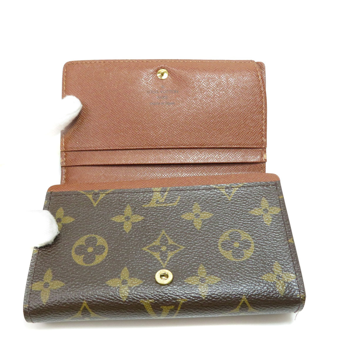 LOUIS VUITTON 財布 M63507 ポルトモネビエトレゾール エピ Yahoo