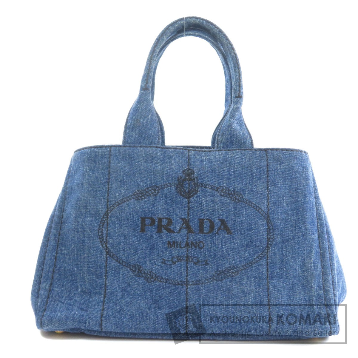 本店は プラダ カナパ トートバッグ デニム レディース 中古 Prada ブランド京の蔵小牧 挑戦 代引不可 Chabouandco Com