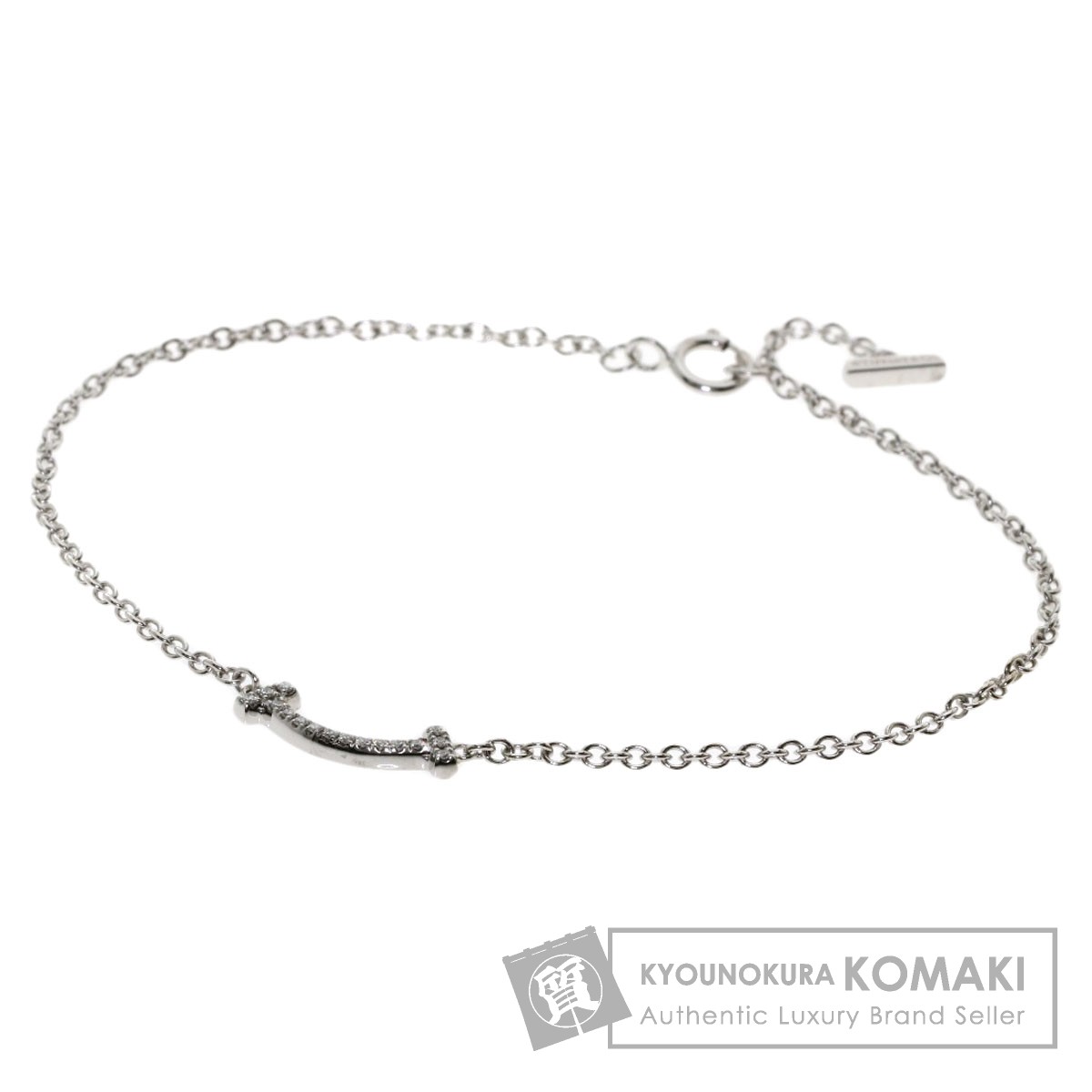 ティファニー T スマイル ミニ ダイヤモンド ミディアム ブレスレット K18ホワイトゴールド レディース 中古 Tiffany Co Highsoftsistemas Com Br