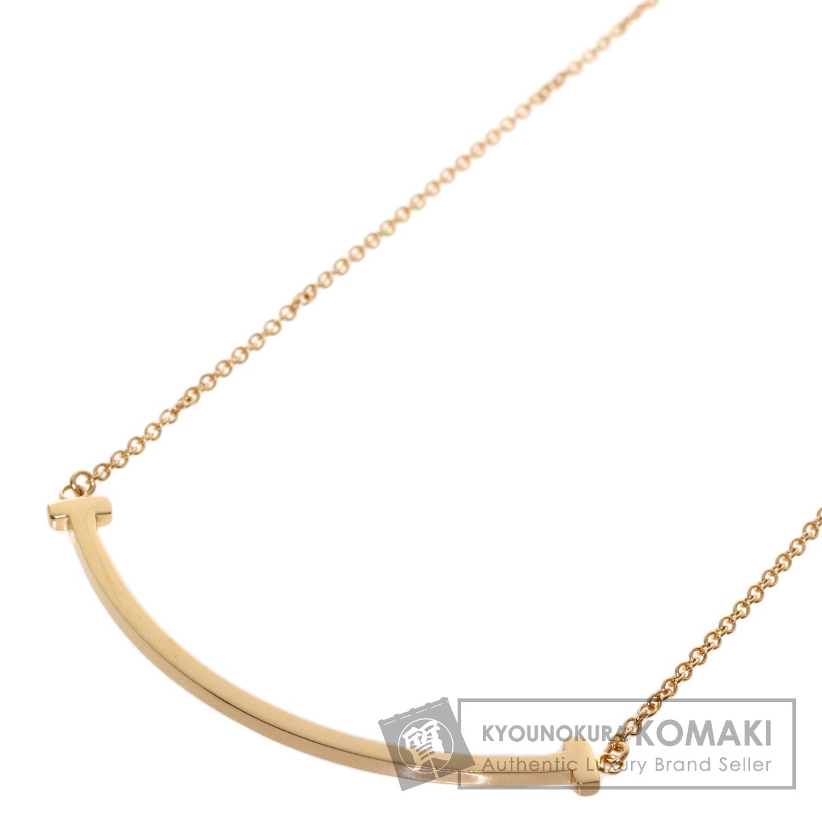 贅沢 K18ピンクゴールド ネックレス スモール スマイル T Tiffany Co ティファニー レディース 中古 ネックレス Revuemusicaleoicrm Org