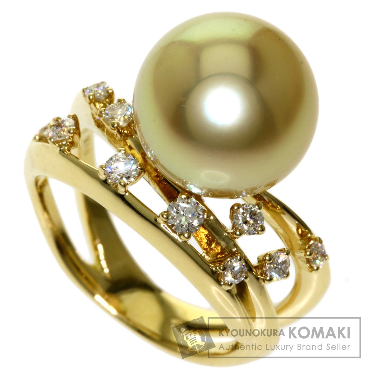 タサキ パール 真珠 金剛 環 リング K18黄ゴールド レディース 中古 Tasaki Mariashirts Com
