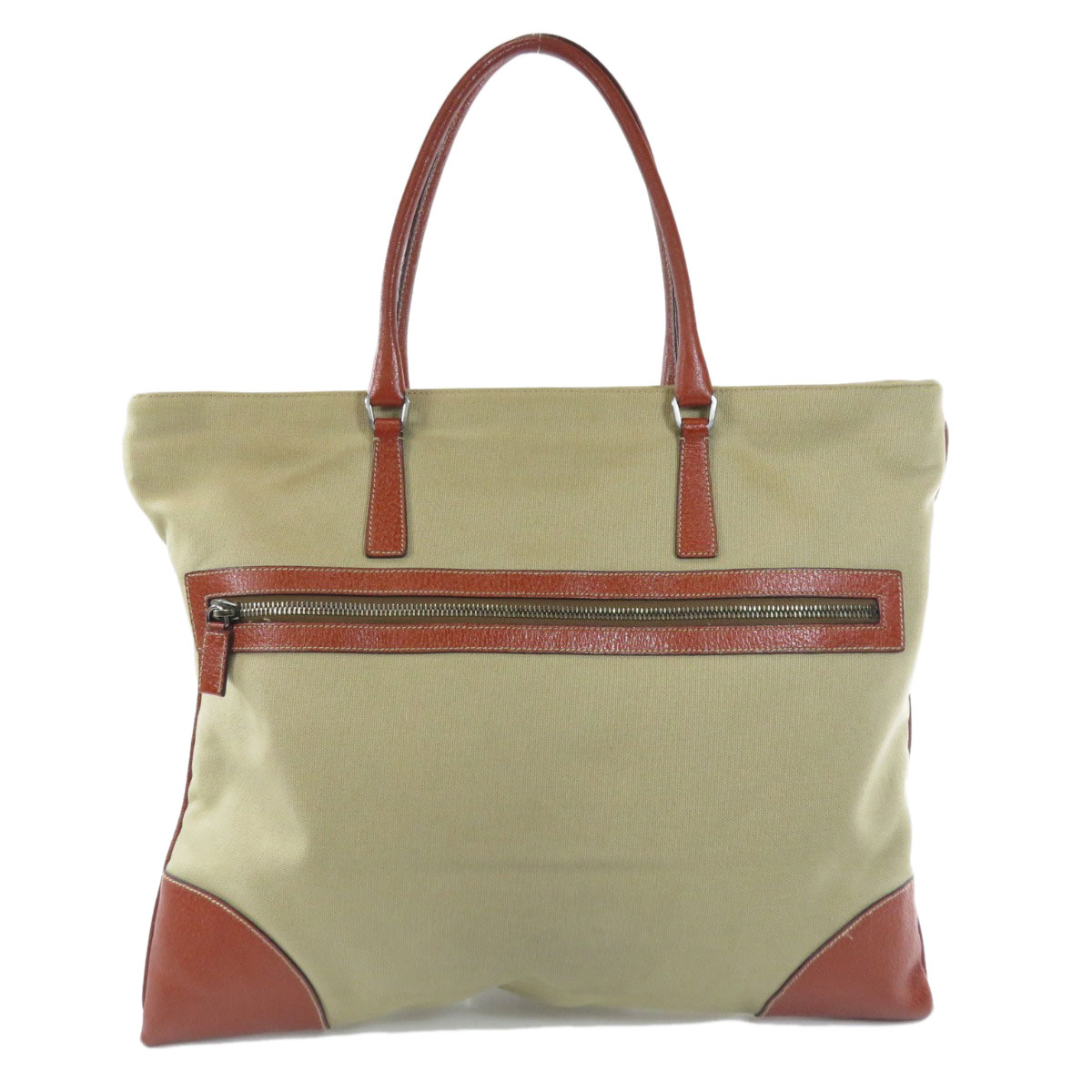 プラダ ロゴ金具 トートバッグ キャンバス レディース 中古 Prada Ceconsolidada Cl