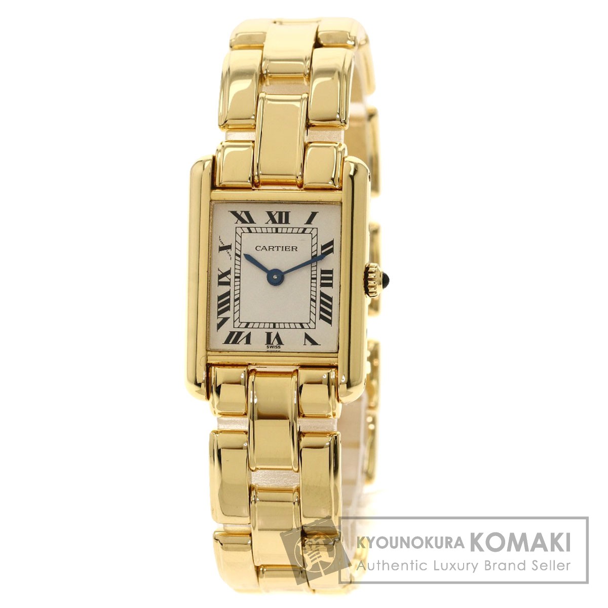 カルティエ タンク アンティーク 腕時計 K18イエローゴールド K18yg レディース 中古 Cartier Agam Tavniyot Co Il