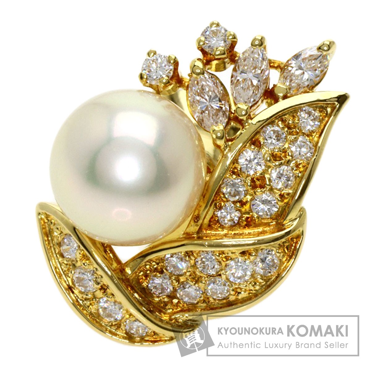 楽天市場】タサキ アコヤパール 真珠 サファイア ブローチ K14ホワイト 