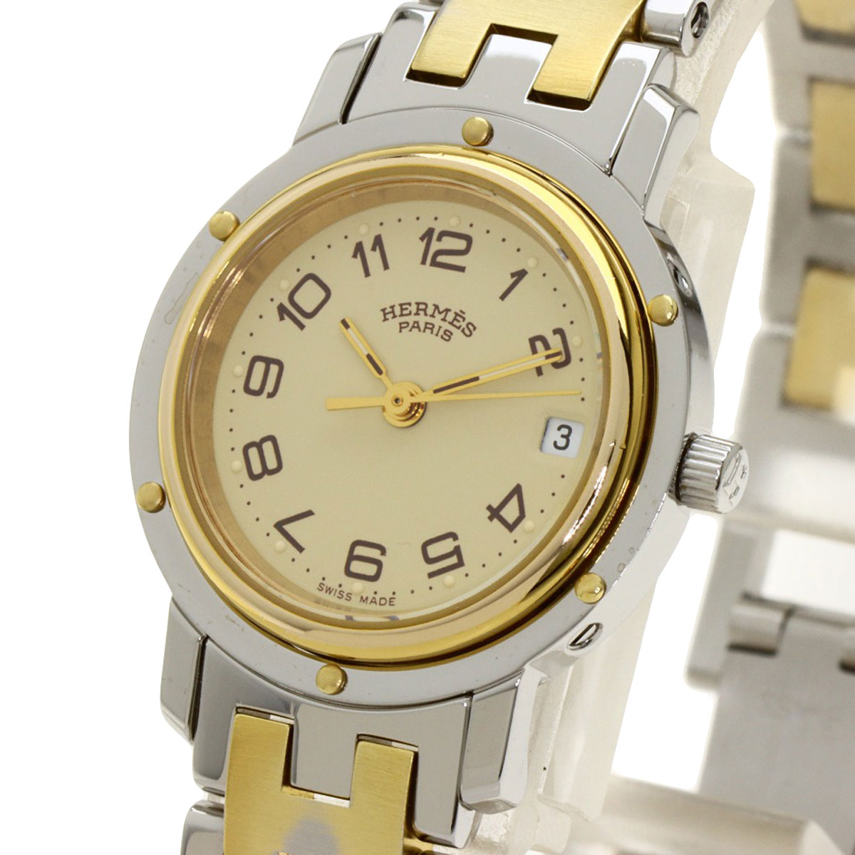 HERMES エルメス クリッパー 腕時計 スイス CL3.240-