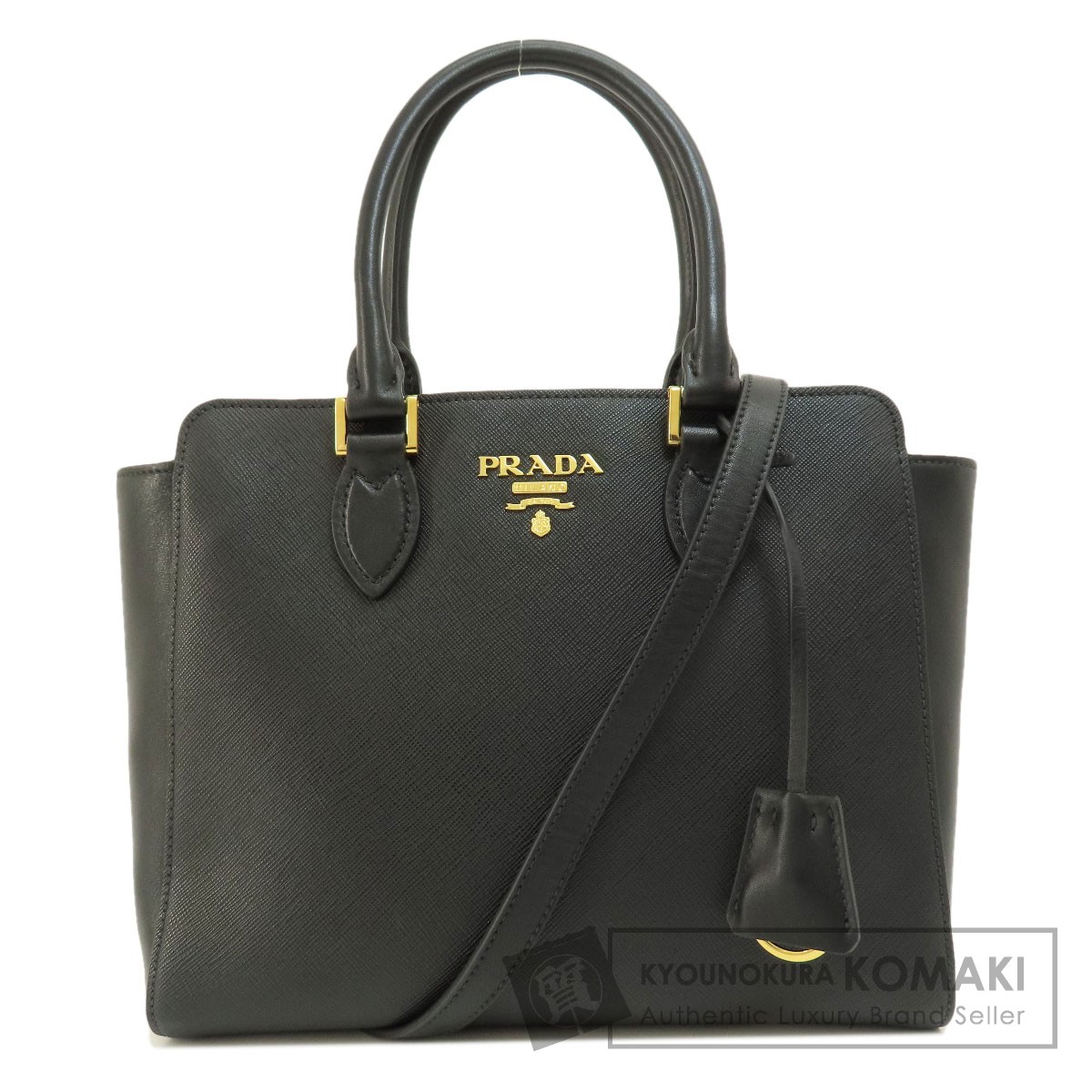 プラダ 1BA113 2WAY ハンドバッグ レザー/PVC レディース 【中古】【PRADA】