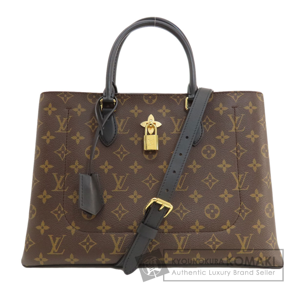 Louis Vuitton モノグラムキャンバスブラックフラワートート2WAY Louis Vuitton モノグラムキャンバスブラックフラワートート2WAY
