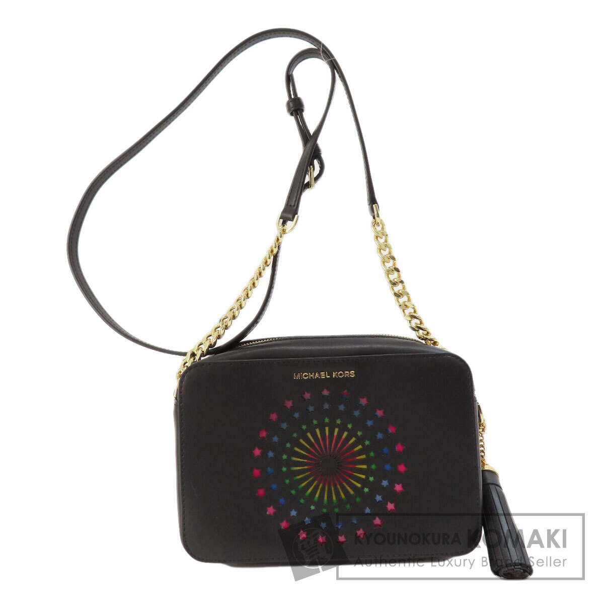 マイケルコース ギニー 花火モチーフ ショルダーバッグ PVC レディース 【中古】【Michael Kors】