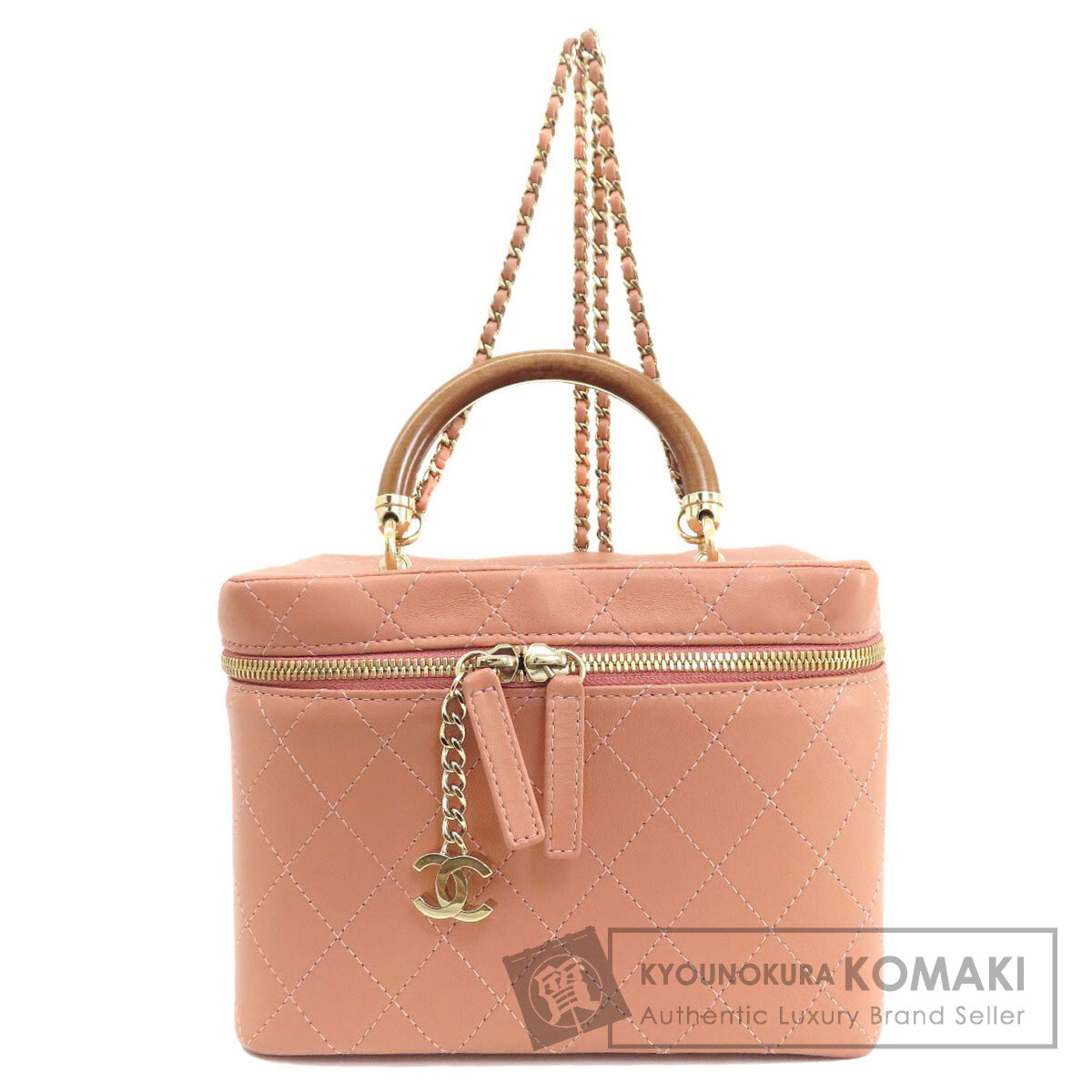 シャネル バニティ 2WAY ゴールド金具 ハンドバッグ カーフ レディース 【中古】【CHANEL】