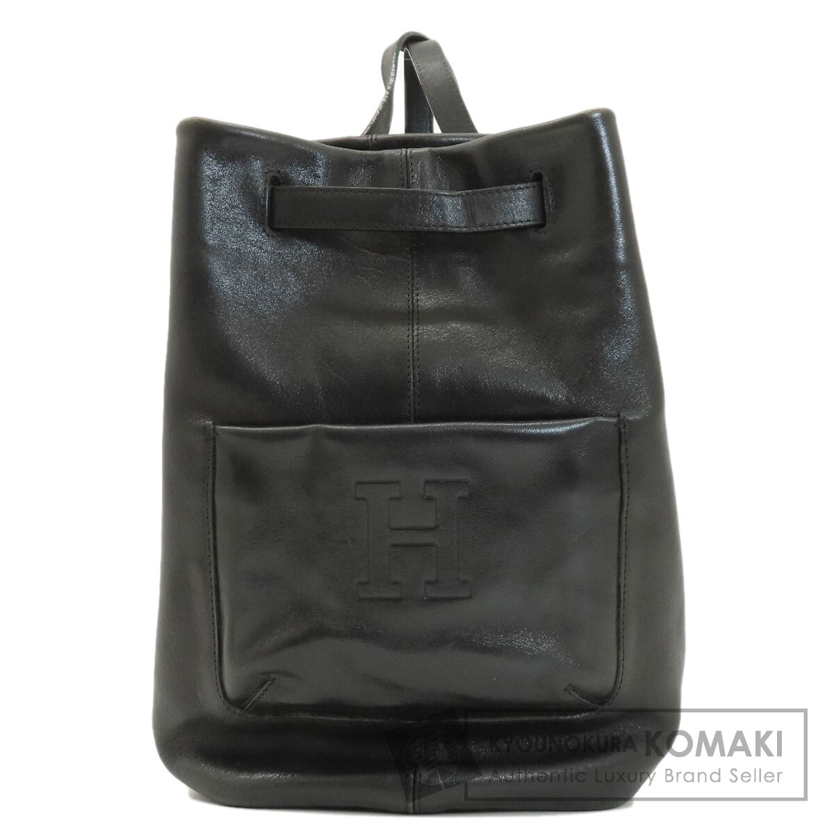 ヒロフ ロゴ リュック・デイパック レザー レディース 【中古】【HIROFU】