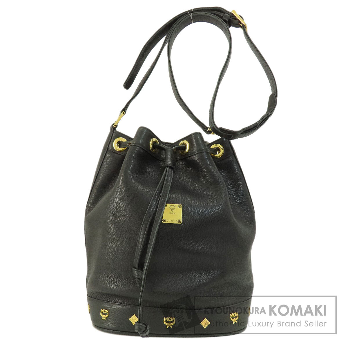 エム・シー・エム ロゴ金具 ショルダーバッグ レザー レディース 【中古】【MCM】