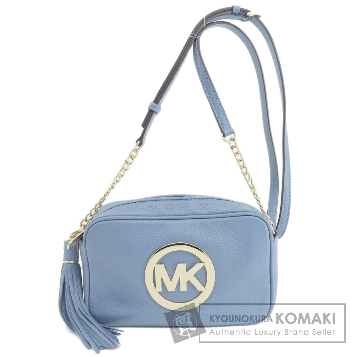 マイケル教科課程 ロゴタイプ ショルダーバッグ なめし革 レディース 【中古】【Michael Kors】