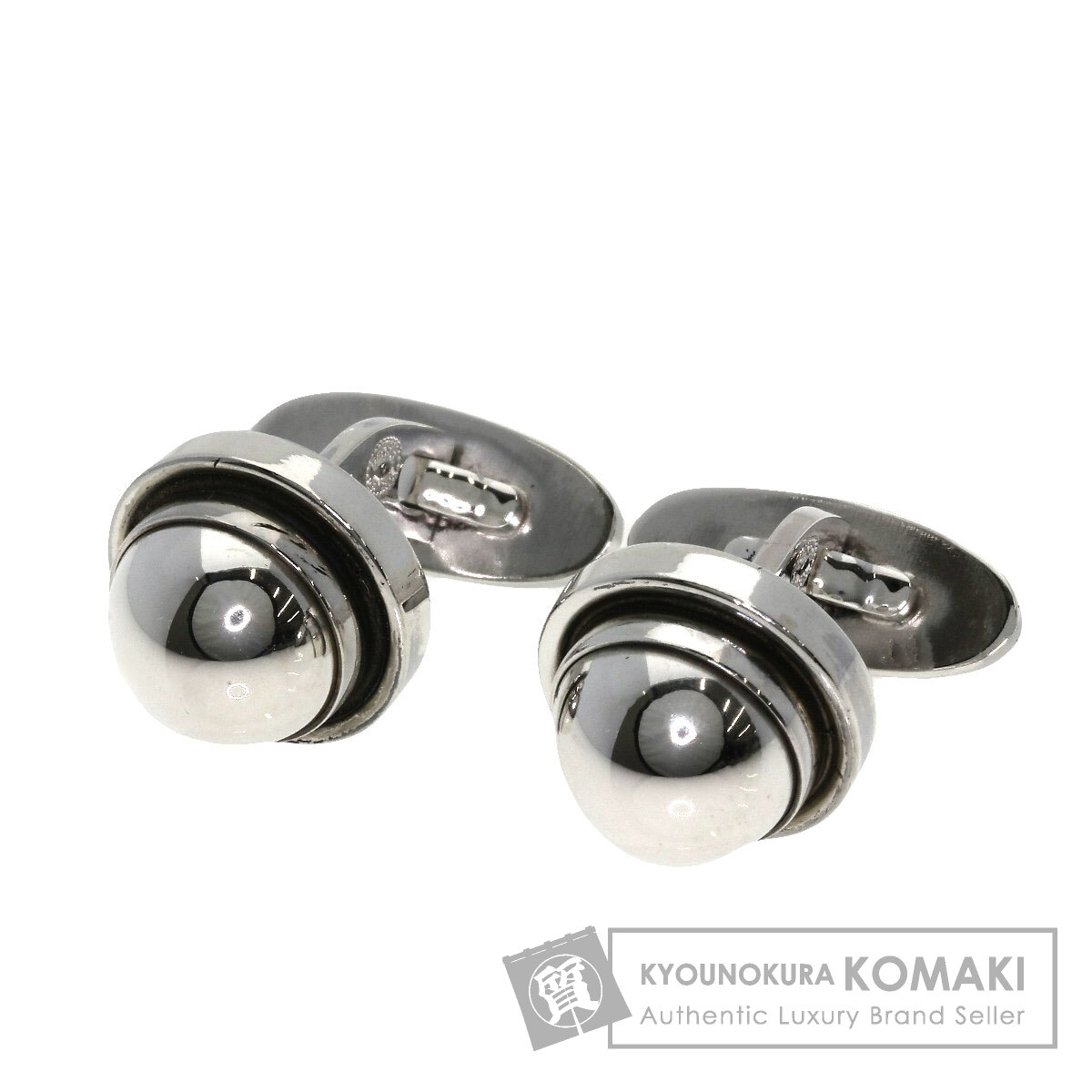 ジョージジェンセン 440 折り返し しろがね色 メンズ 【中古】【Georg Jensen】