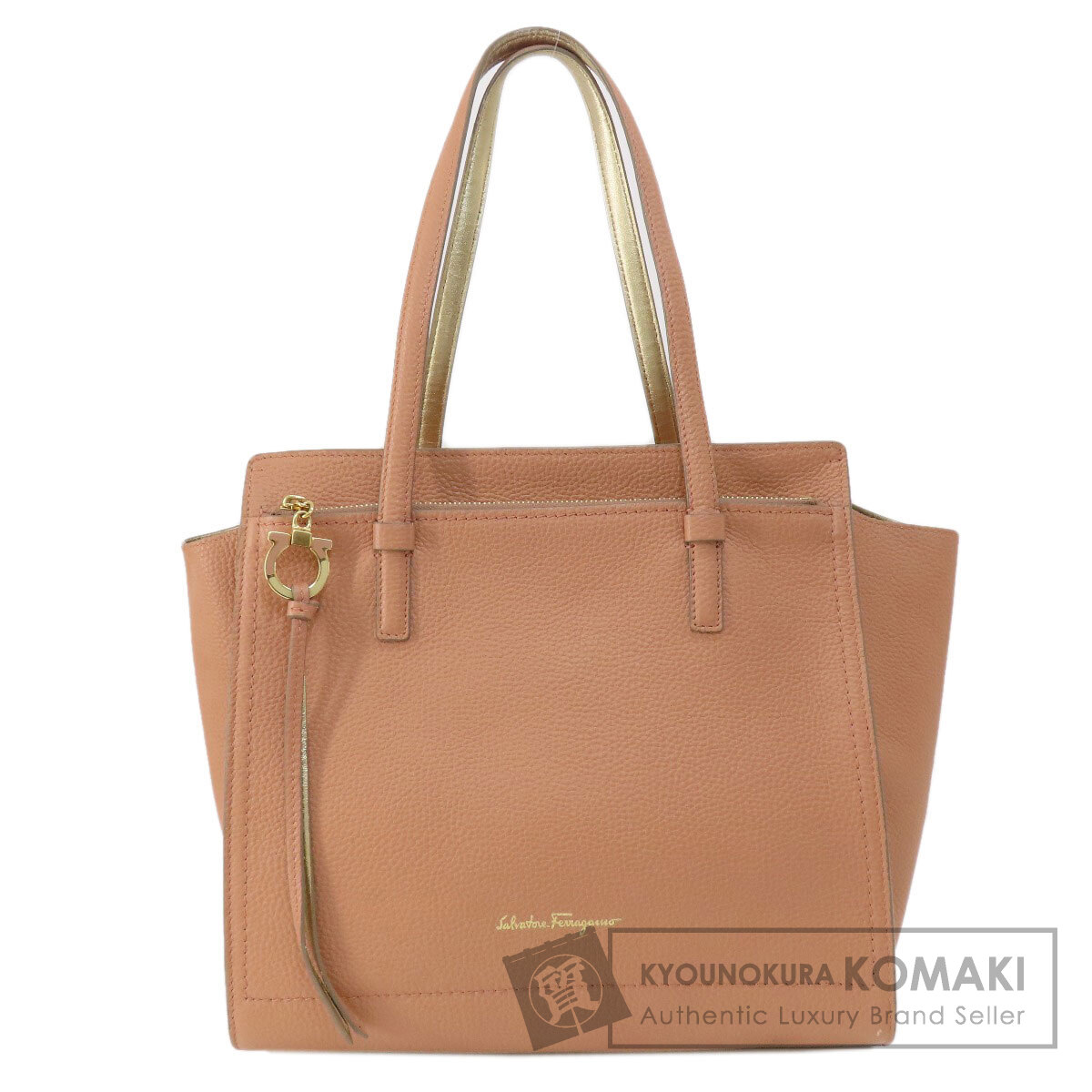 美品 Salvatore Ferragamo フェラガモ キャンバス×レザー サルヴァトーレ フェラガモ Salvatore Ferragamo ハンドバッグ