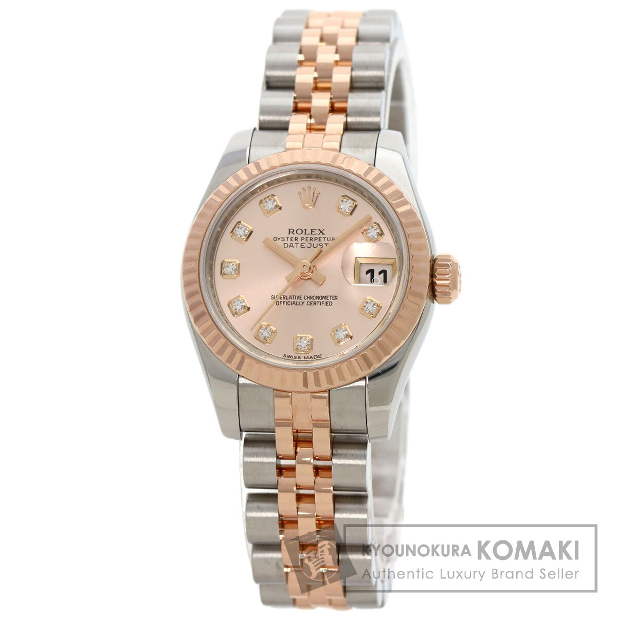 楽天市場】ROLEX ロレックス デイトジャスト 10Pダイヤモンド 179171NG