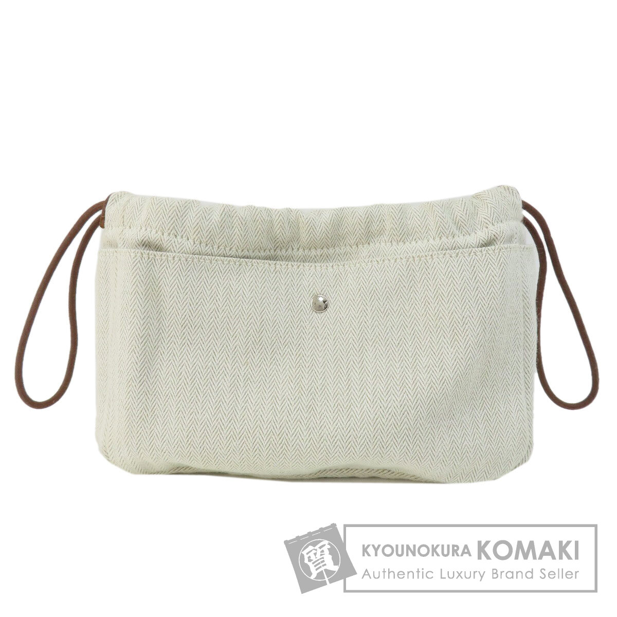 エルメス フールビ20 化粧ポーチ トワルシェブロン レディース 【中古】【HERMES】