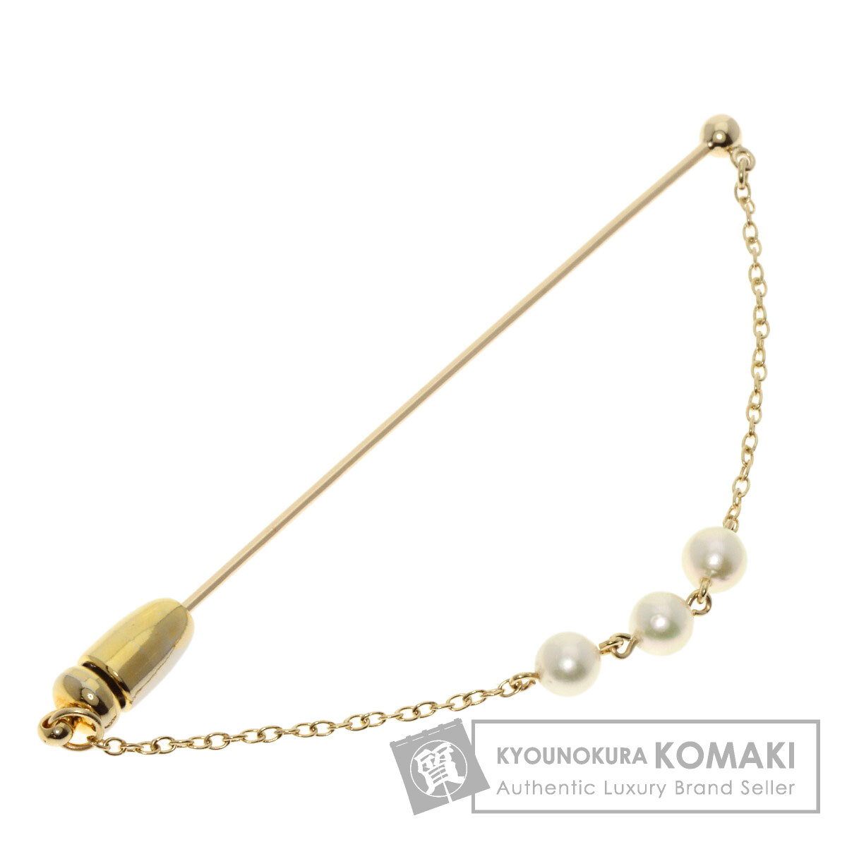 楽天市場】【MIKIMOTO ミキモト】美品 K18WG パール 4.6mm ピン