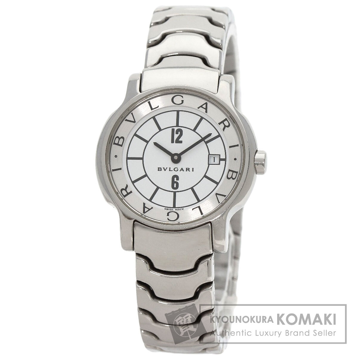 ブル小峡谷 ST29S ソロペース  ウォッチ ステンレス鋼スチール写真/SS レディース 【中古】【BVLGARI】