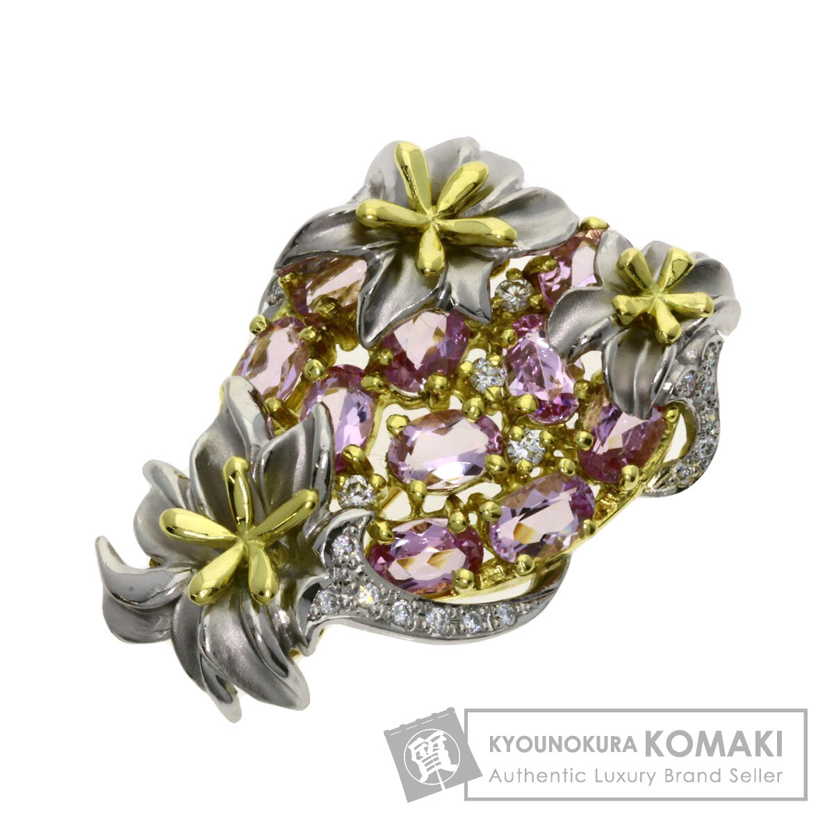 楽天市場】【緑屋質屋】岩倉康二 バイカラー トルマリン ブローチ 兼