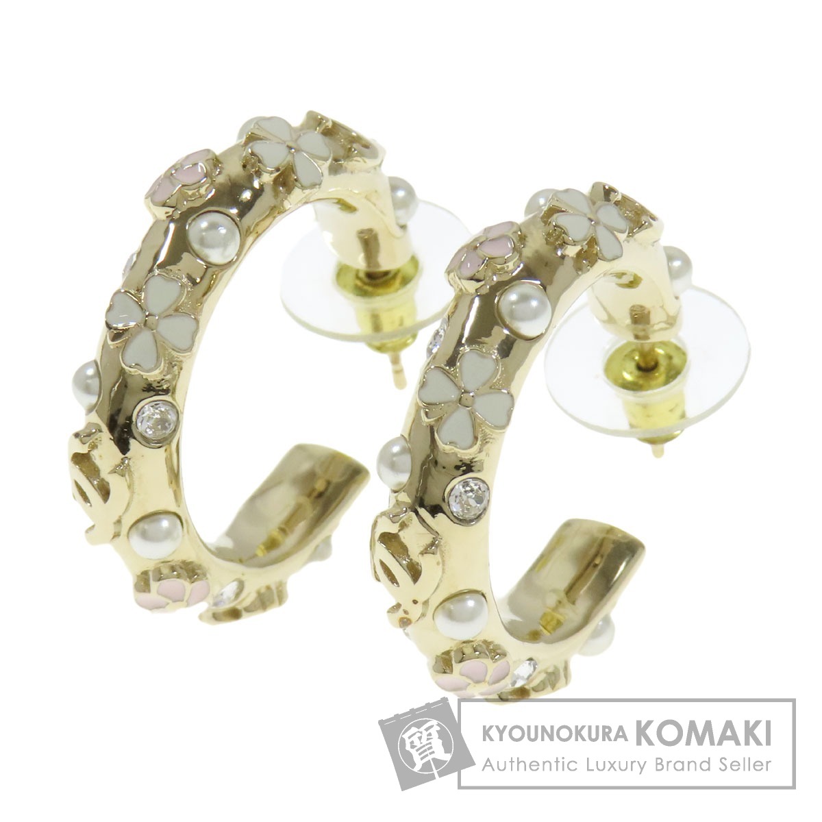 楽天市場】【ジュエリー】CHANEL シャネル ココマーク ロゴ フープ