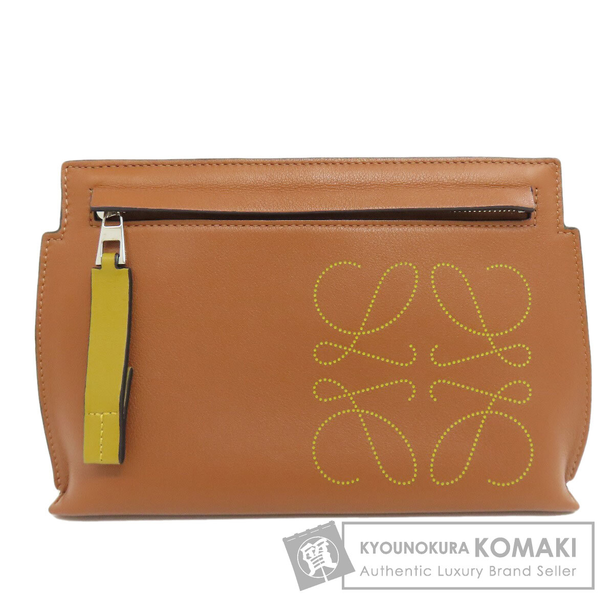 ロエベ Tポーチ アナグラム アクセサリーポーチ カーフ レディース 【中古】【LOEWE】 44,688円