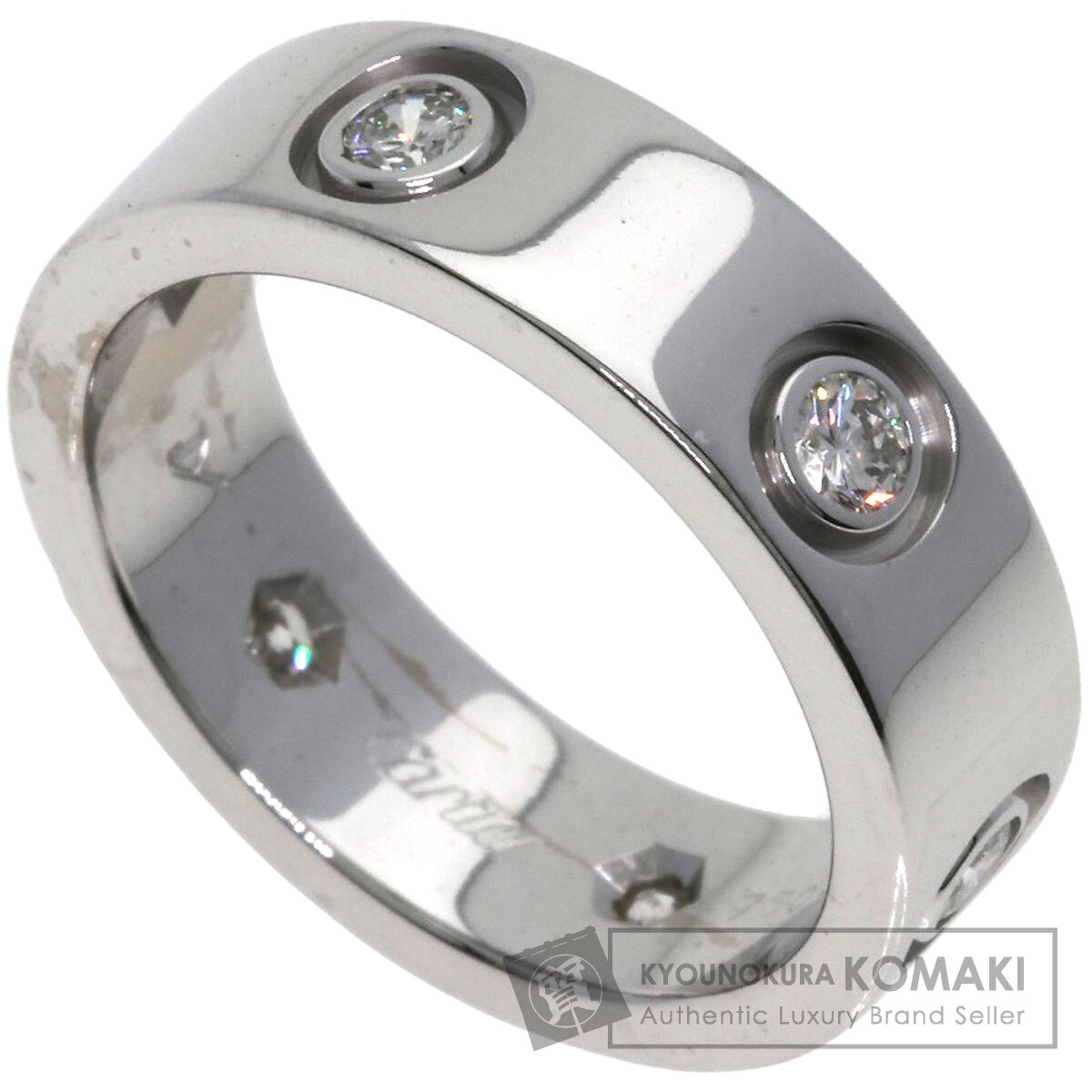 楽天市場】カルティエ Cartier リング ラブリング SM フル パヴェ
