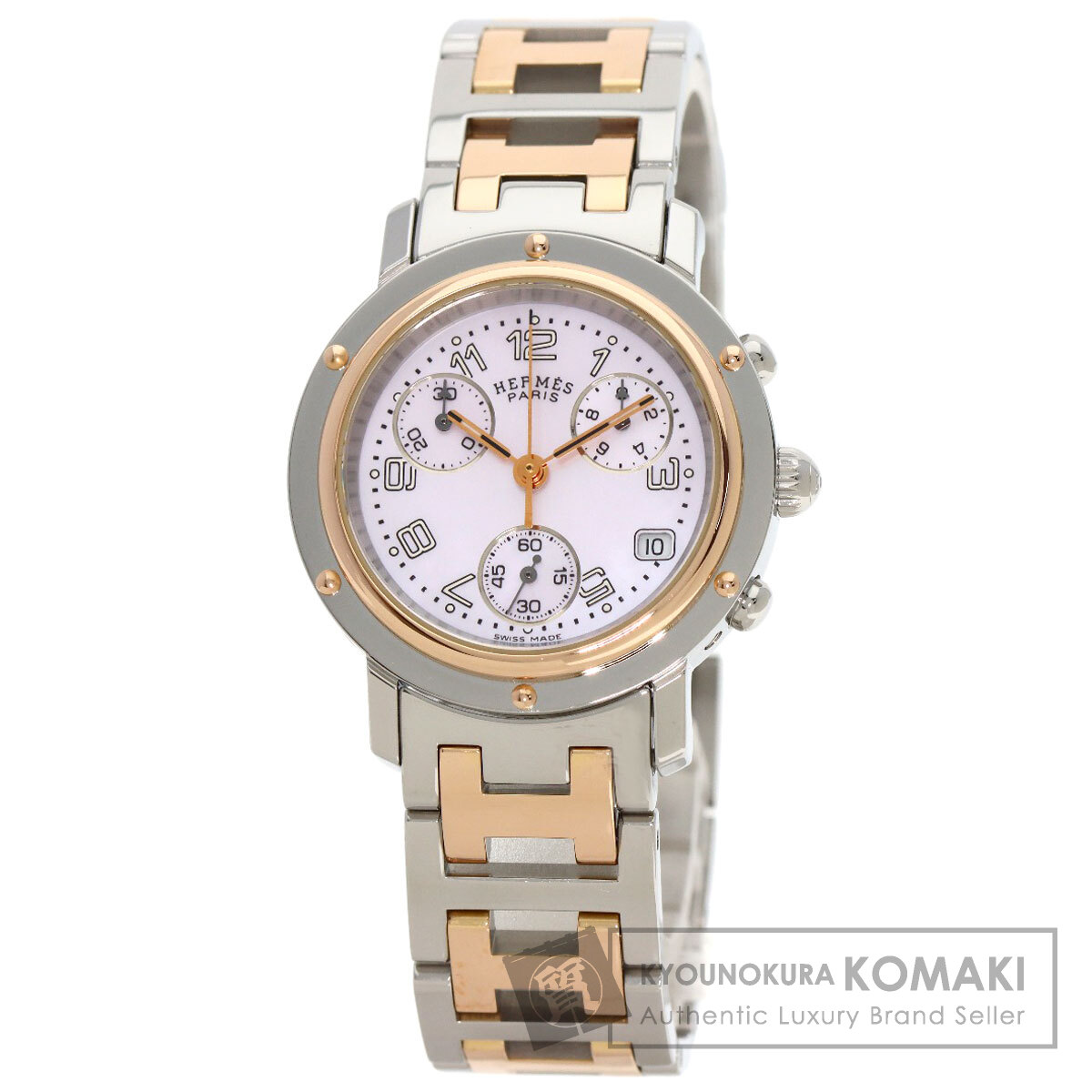 楽天市場】エルメス CL1.310 クリッパー クロノグラフ 新バックル  