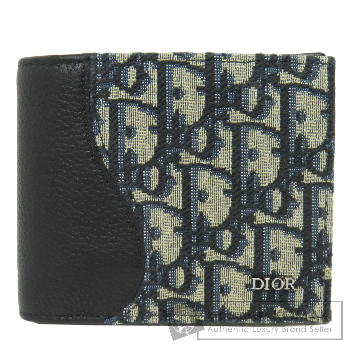 クリスチャンディオール トロッター柄 2つ折り財布 シルバーロゴ金具 Wホック クリスチャンディオール トロッター柄 2つ折り財布 シルバーロゴ