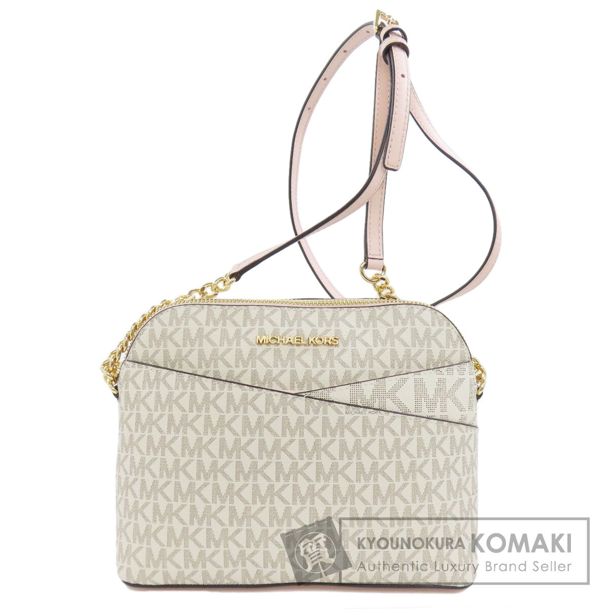 マイケル教科課程 35F1GTVC6B MK書き判 ショルダーバッグ PVC レディース 【中古】【Michael Kors】