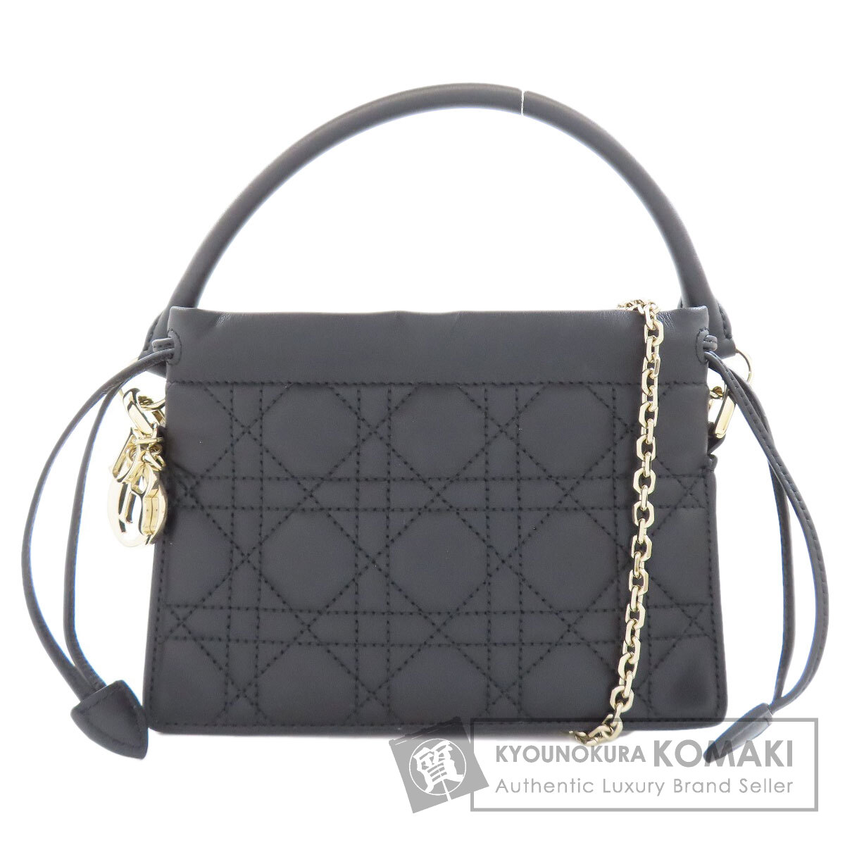 ディオール レディディオール ミリー 2WAY ハンドバック 子ウシ レディース 【中古】【CHRISTIAN DIOR】