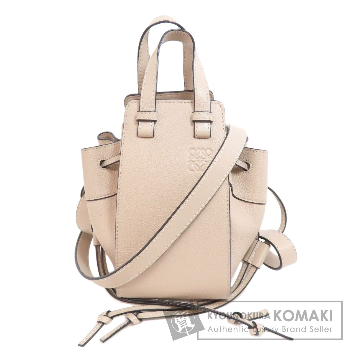 ロエベ ミニハンモック 2WAY ハンドバッグ カーフ レディース 【中古】【LOEWE】