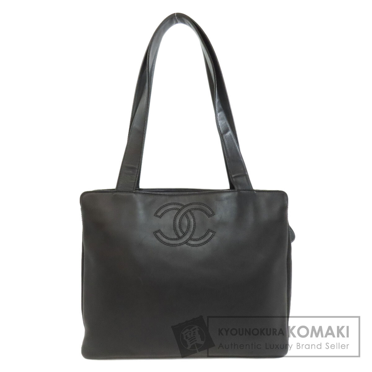シャネル ココマーク トートバッグ カーフ レディース 【中古】【CHANEL】