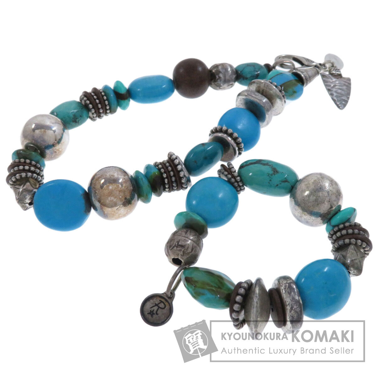 楽天市場】SAAD サード ターコイズビーズ × シルバービーズ