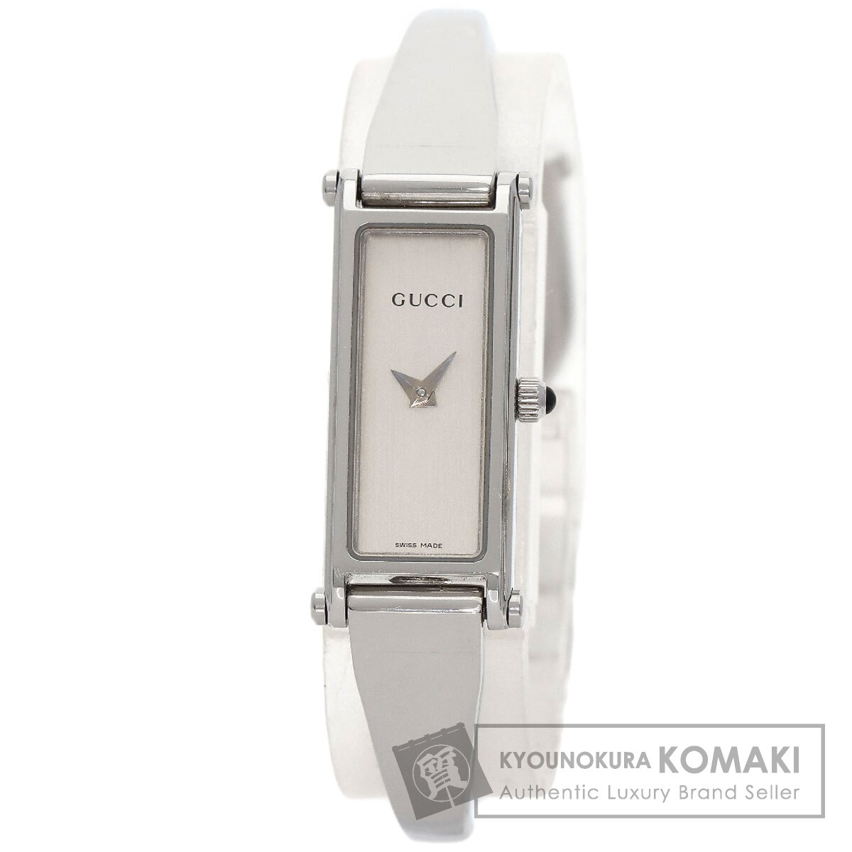 グッチ 1500L 真四角人間の顔 ウオッチ ステンレス鋼スチール写真/SS レディース 【中古】【GUCCI】 腕時計-レディース腕時計