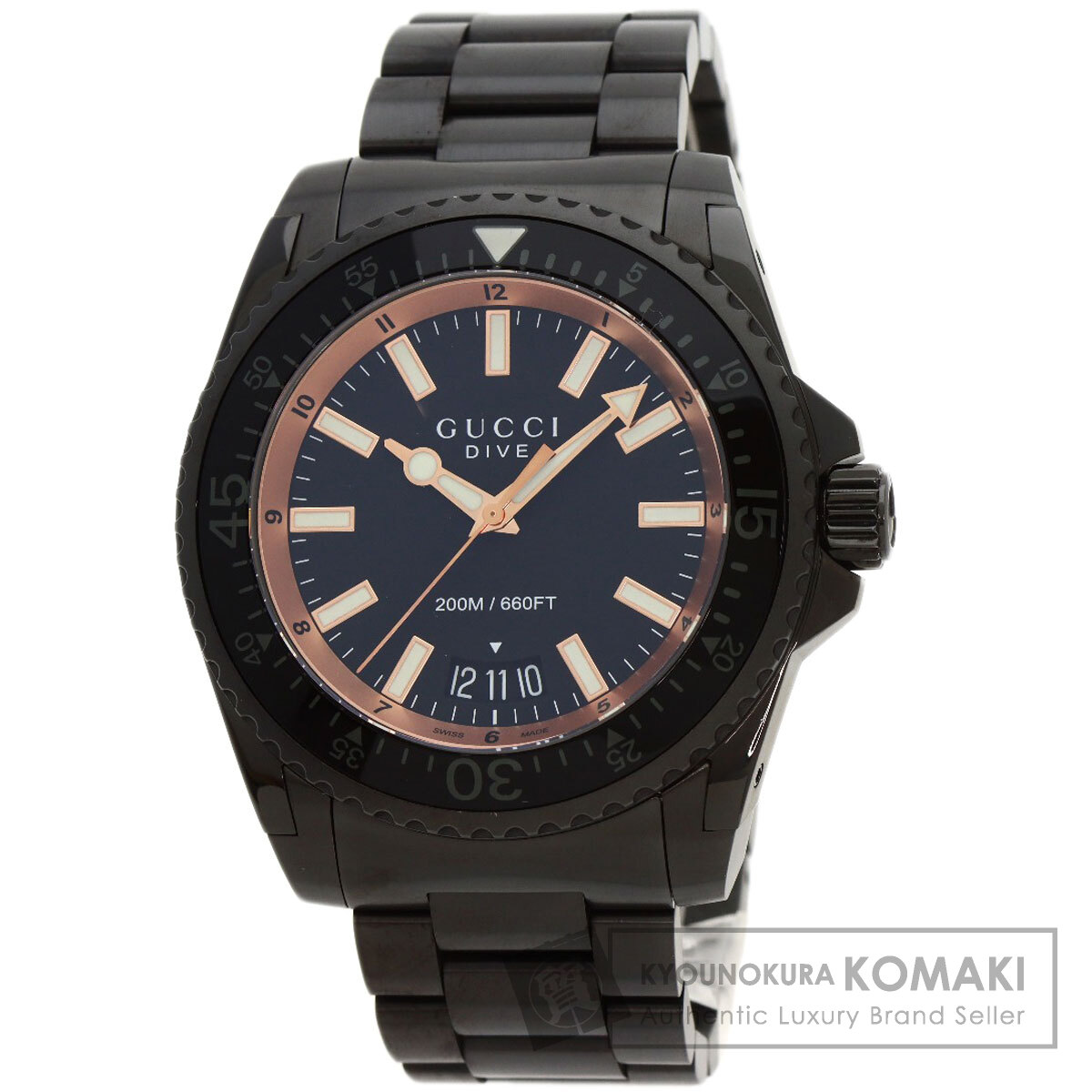 グッチ YA136.2 ダイブ 腕時計 ステンレススチール/SS メンズ 【中古】【GUCCI】