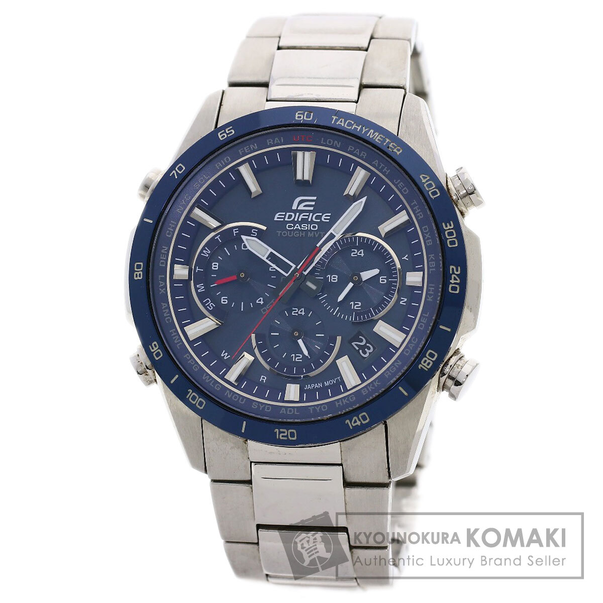 カシオ EQW-T650DB2AJF エディフィス ウオッチ ステンレス鋼スチール写真/SS メンズ 【中古】【CASIO】