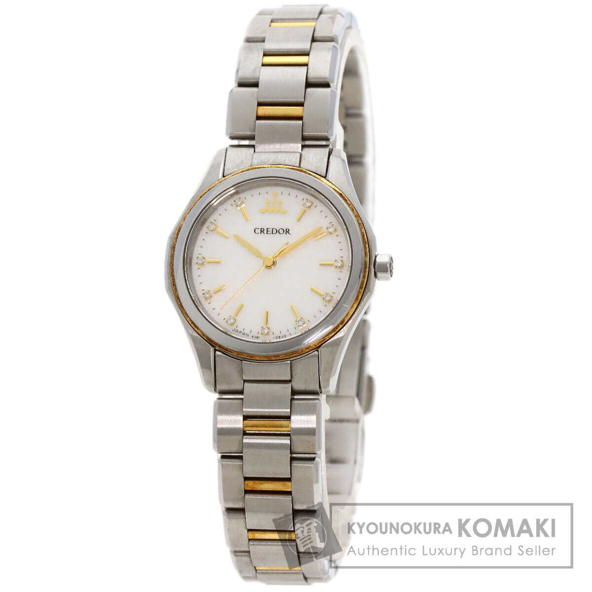 【美品】SEIKO CREDOR 5A70-0BP0 Seiko Credor 5A70-3000 Quartz Watch Women's