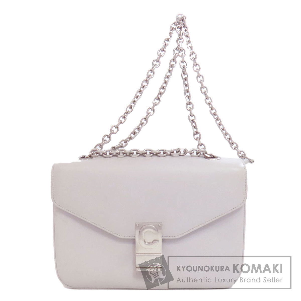 セリーヌ C金具 ショルダーバッグ レザー レディース 【中古】【CELINE】