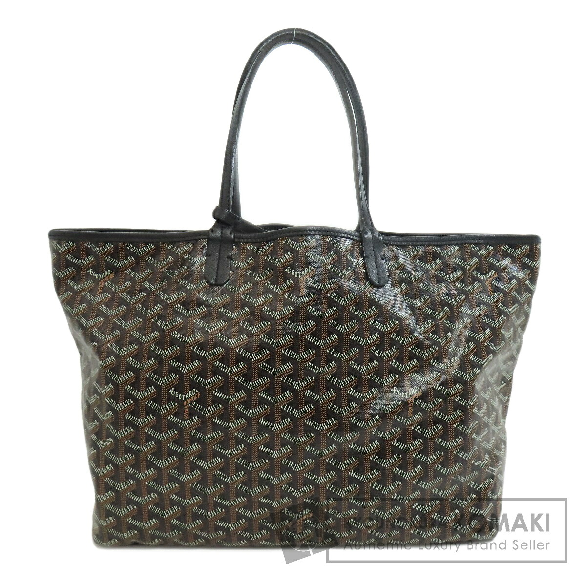 ゴヤール サンルイPM ヘリンボーン柄 トートバッグ コーティングキャンバス レディース 【中古】【GOYARD】