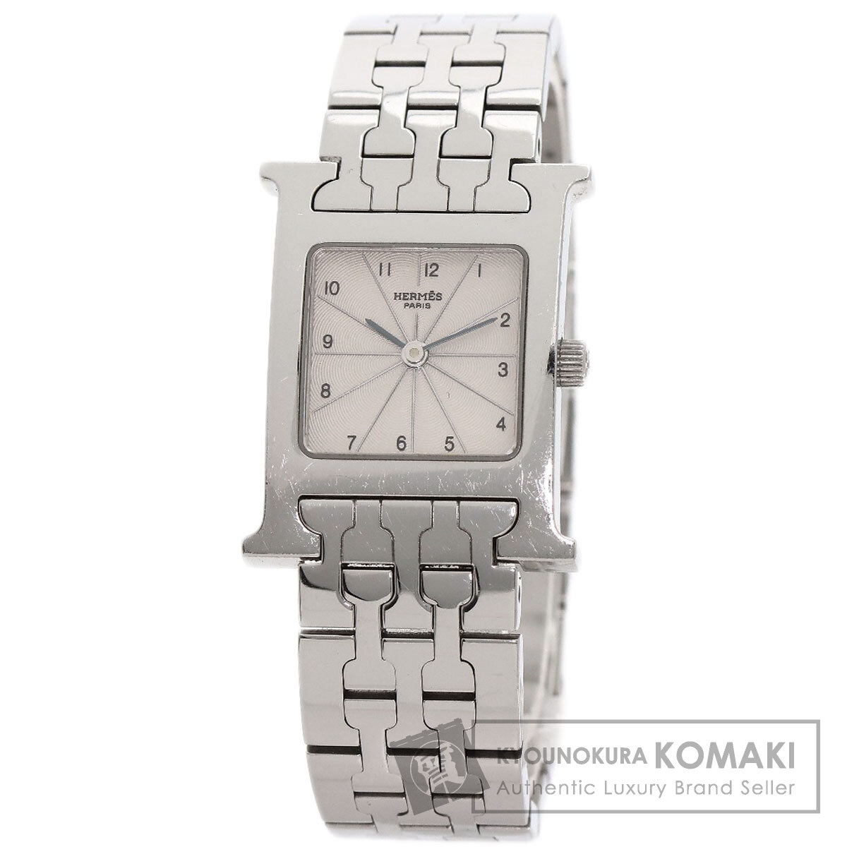 エルメス HH1.210 Hウォッチ 腕時計 ステンレススチール/SS レディース 【中古】【HERMES】