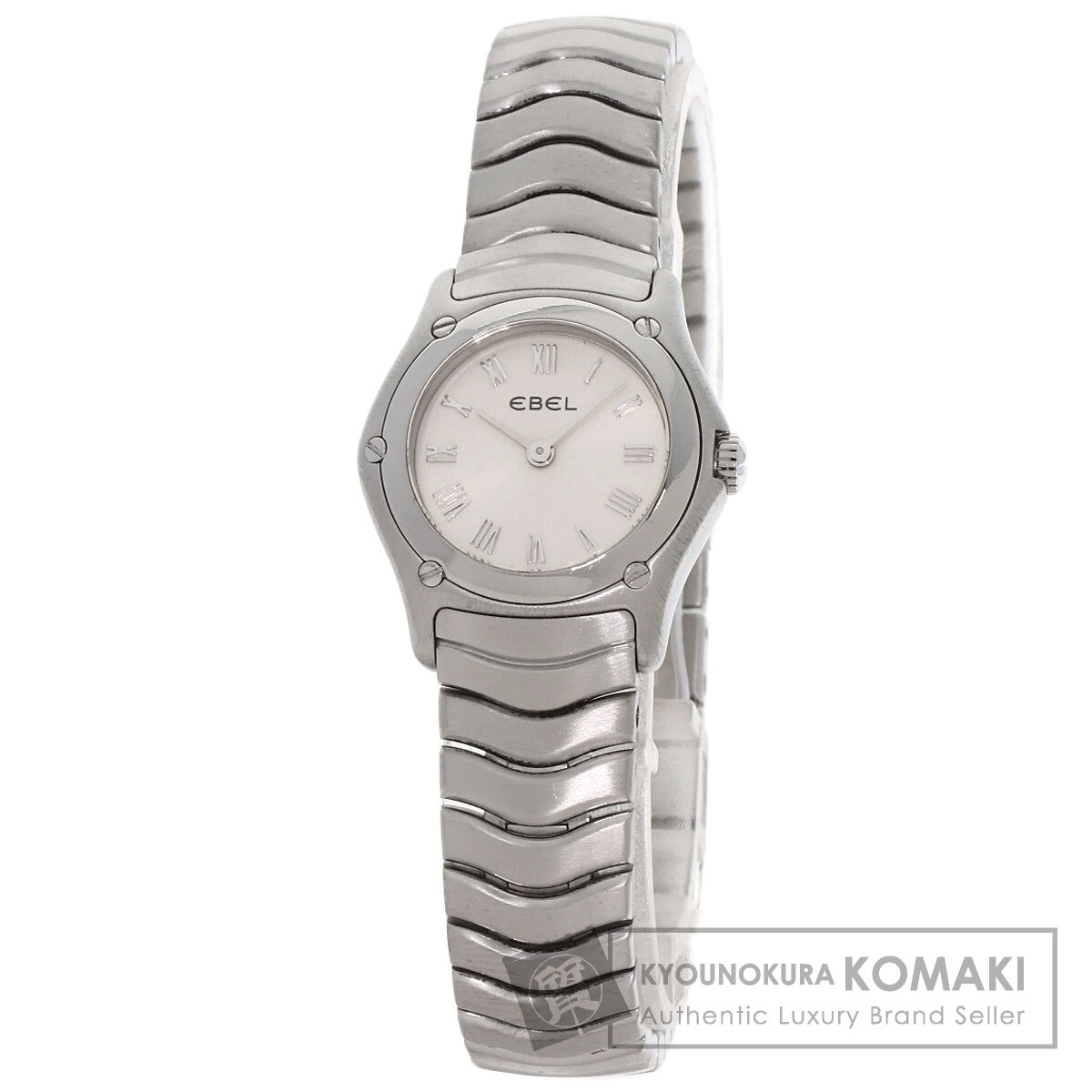 エベル クラシック ウェーブ 腕時計 ステンレススチール/SS レディース 【中古】【EBEL】