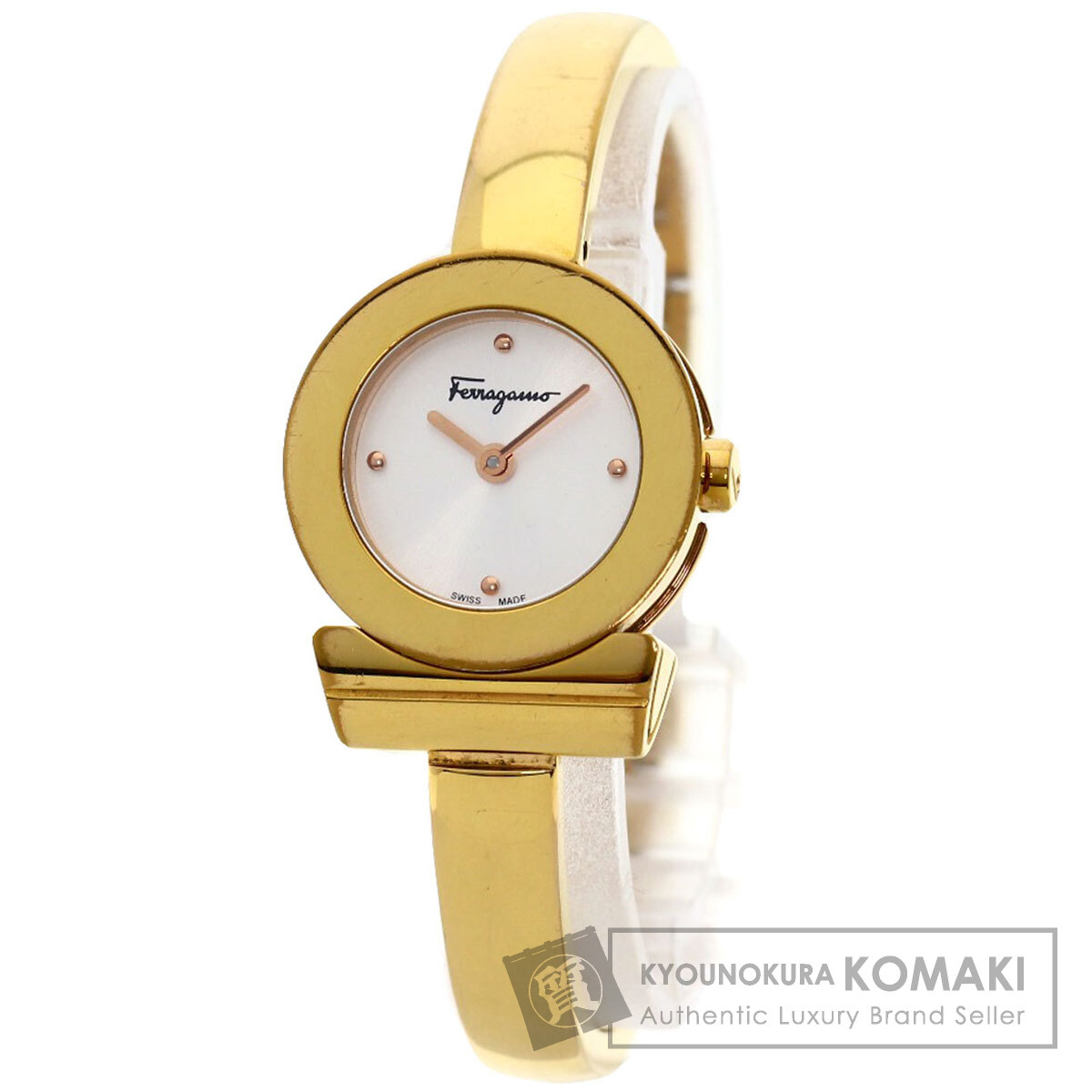 サルヴァトーレフェラガモ FR-FQ5050014 ガンチーニ ウォッチ GP/GP レディース 【中古】【Salvatore Ferragamo】