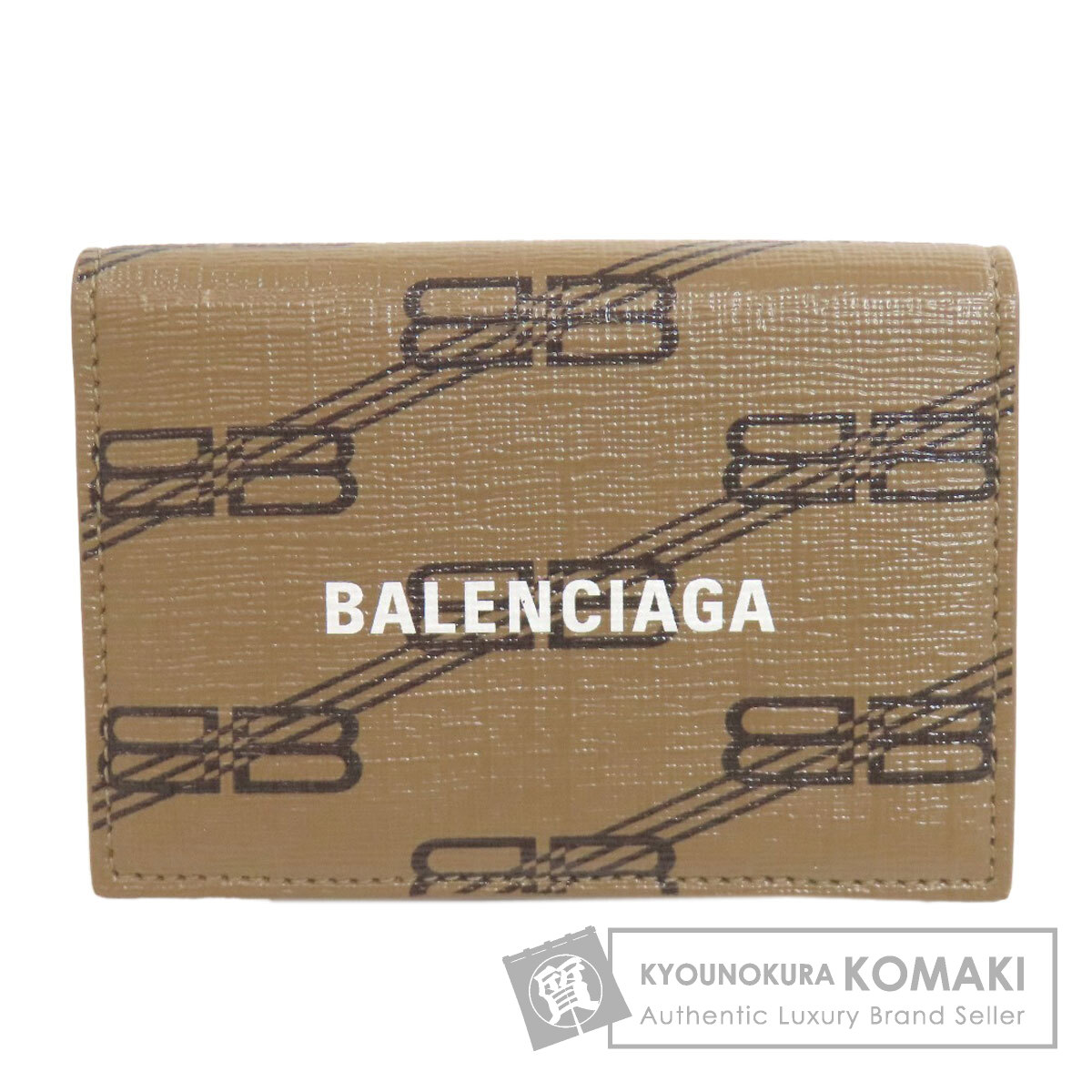 バレンシアガ 594312 BB 三つ折り財布 二つ折り財布（小銭入れあり） PVC レディース 【中古】【BALENCIAGA】