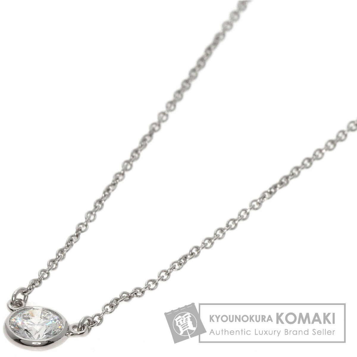 ティファニー　バイザヤードネックレス　0.08カラット　pt950 楽天市場】(新品仕上げ済）ティファニー TIFFANY バイザヤード ダイヤ